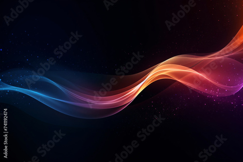 Abstract realistic particle background