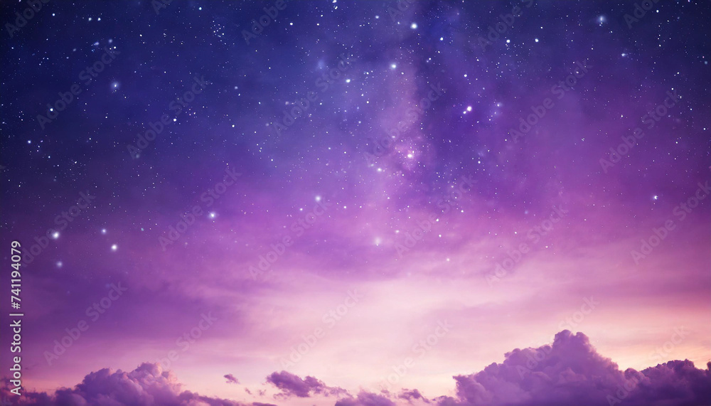 purple gradient sky with stars and clouds, ideal phone wallpaper for mystical ambiance purple gradient sky with stars and clouds, ideal phone wallpaper for mystical ambiance