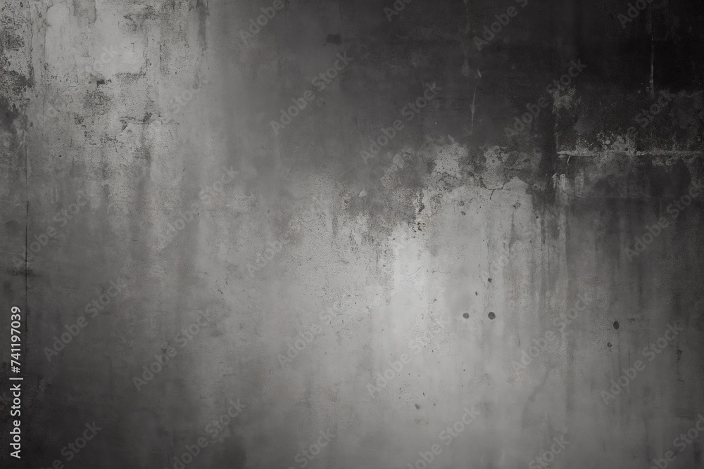 Fototapeta premium Grey grunge concrete wall background.