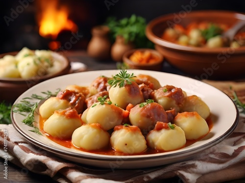 potatoes with meat