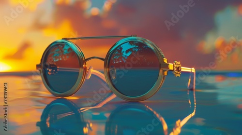Sunglasses, sunset