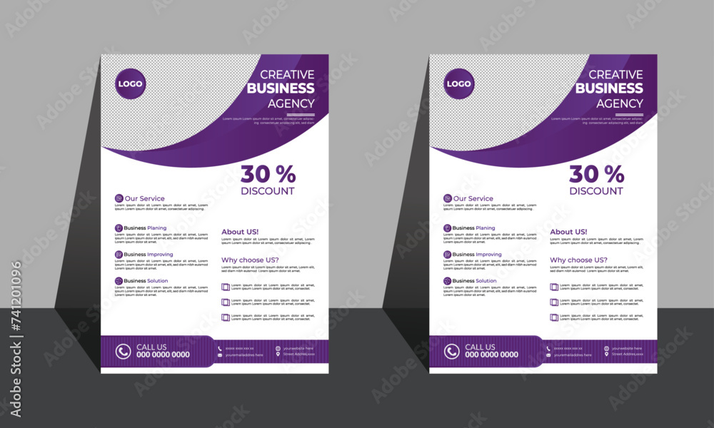 Flyer design for company branding office nayural cosmatic product ...