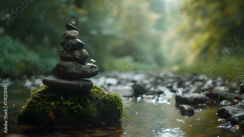 "Mindful Meditation: Serene Landscape in Ultra Realistic 8K - Adobe Stock" © Epic graphy