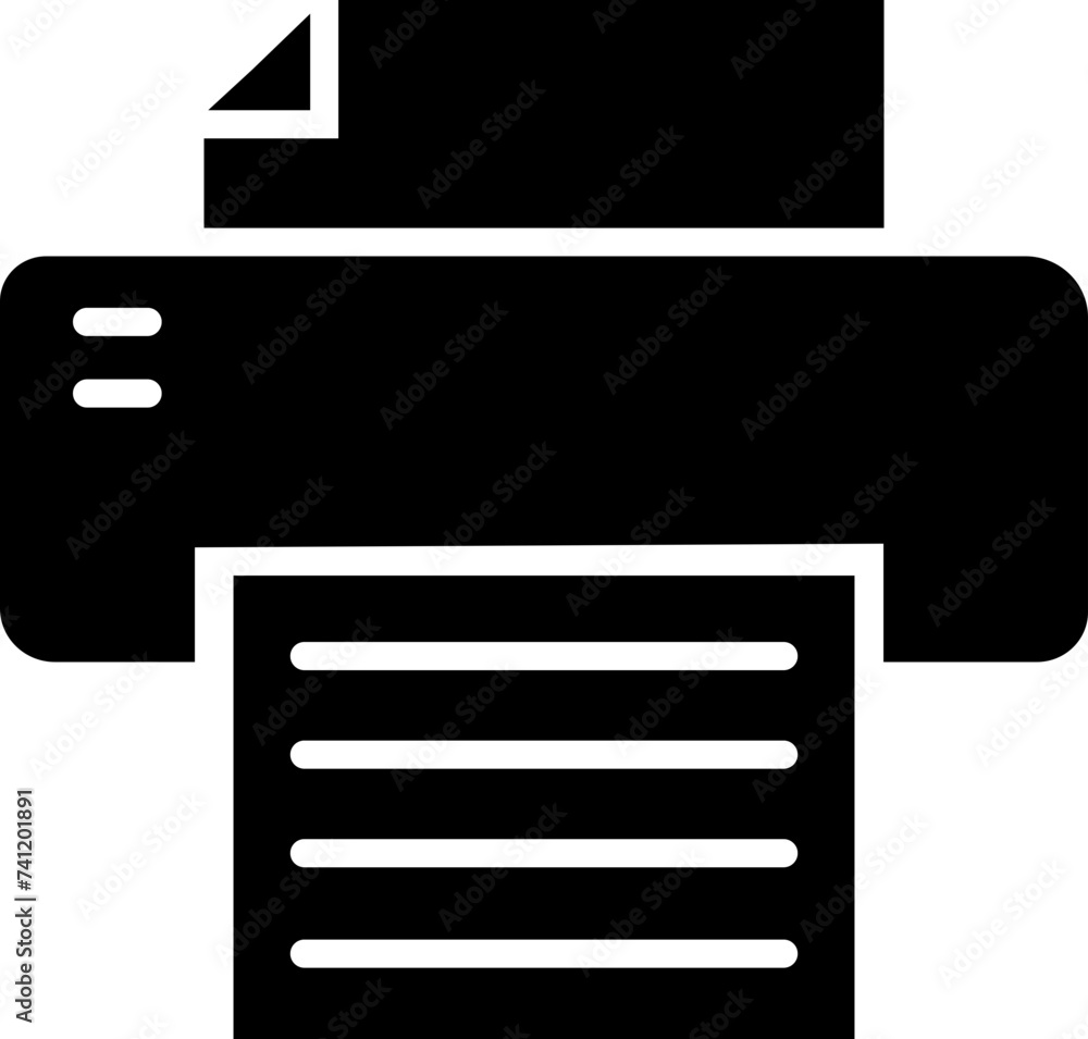 Printer icon in trendy Fill Style. Document printing or fax symbol. Vector illustration for web site or mobile app. Printing sign. Premium quality symbol isolated on transparent background. Printer icon in trendy Fill Style. Document printing or fax symbol. Vector illustration for web site or mobile app. Printing sign. Premium quality symbol isolated on transparent background.