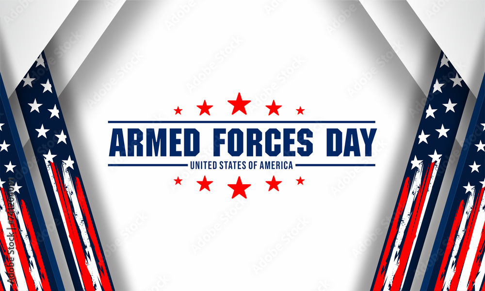 Armed forces day in United States of America . Celebrated in the United States to honor the services of all forces for the country vector design. Armed forces day in United States of America . Celebrated in the United States to honor the services of all forces for the country vector design.