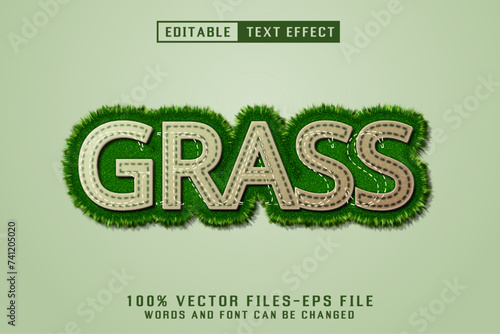 Grass Editable Text Effect