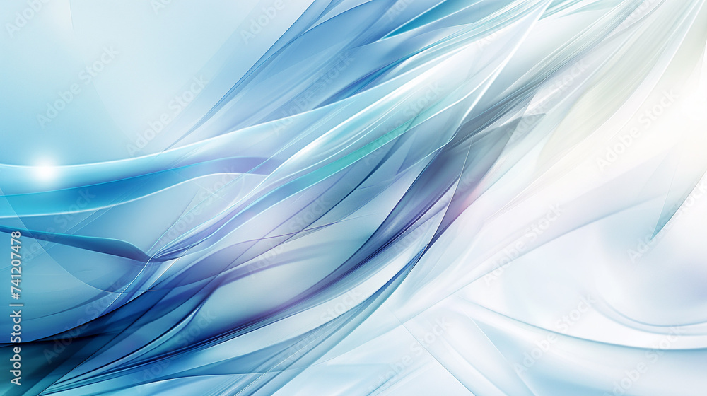 Fototapeta premium 波打つ透明の抽象