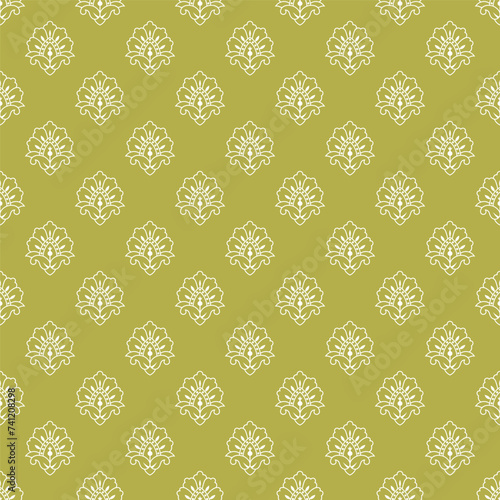 Block print self print booti allover seamless repeat pattern digital textile design