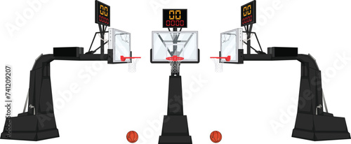 basketball hoops ring vector illustration isolated