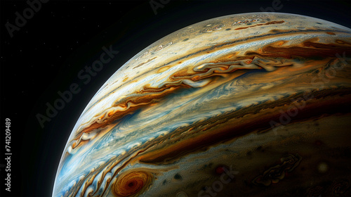 planet jupiter in outer space