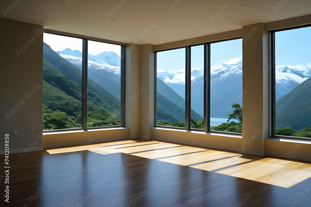Fototapeta premium room with window and a view
