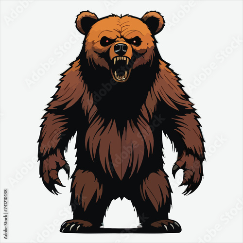 vector mad bear attack