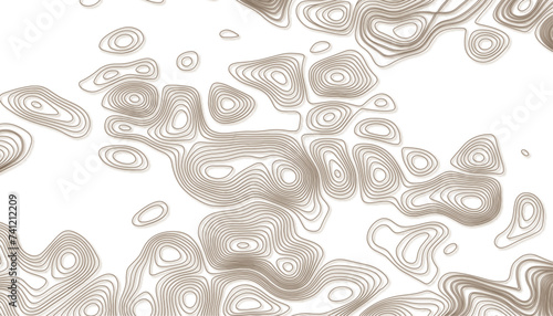 Background of the topographic map. Topographic map line. 