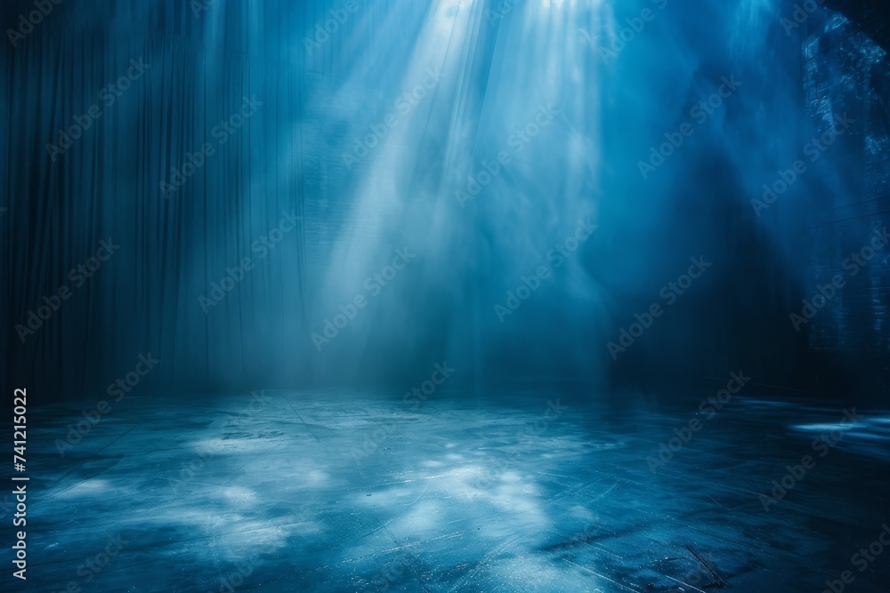 Sunlight Streaming Through Underwater Scene. Generative AI Sunlight Streaming Through Underwater Scene. Generative AI