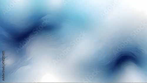 Blue and White Wallpaper, Background illustration, Flyer or Cover Design with Abstract Blurred Texture.