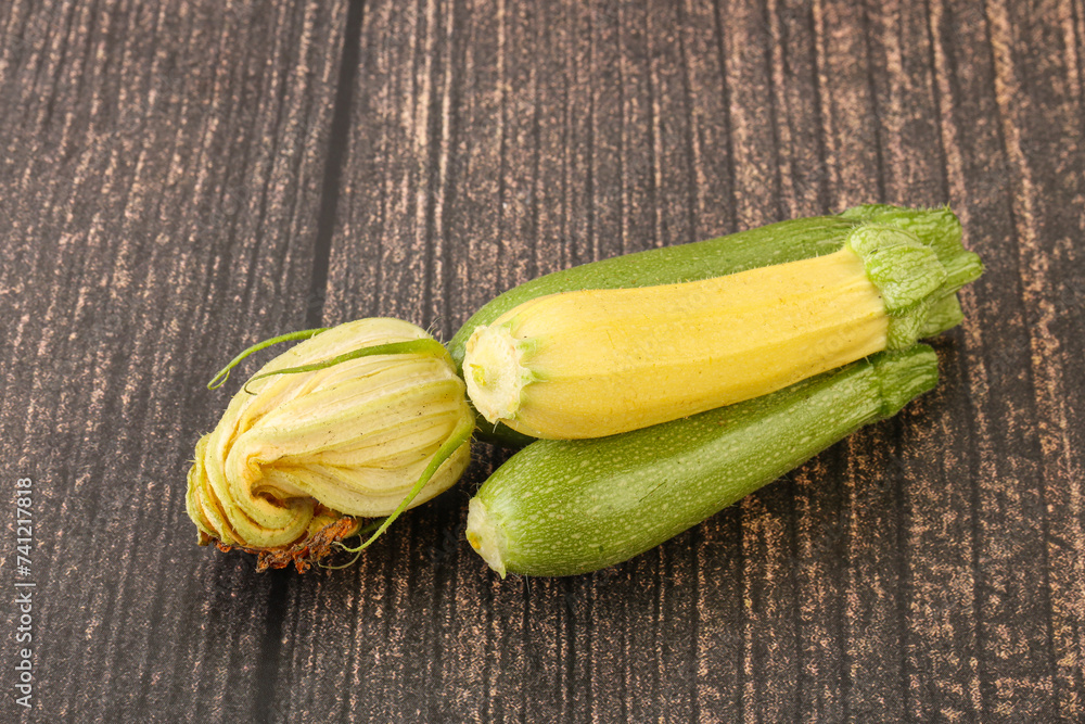 Raw baby organic zucchini heap Raw baby organic zucchini heap