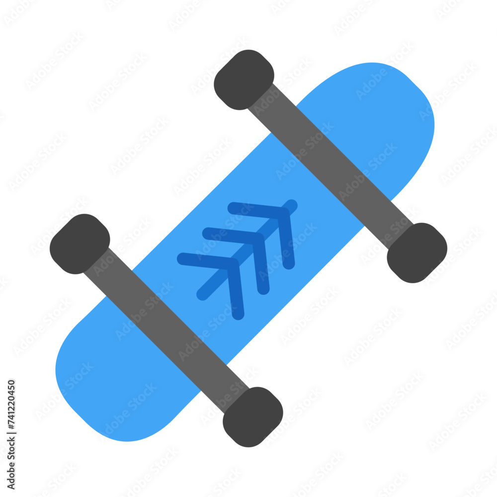 Skateboard Vector Flat Icon Design Skateboard Vector Flat Icon Design