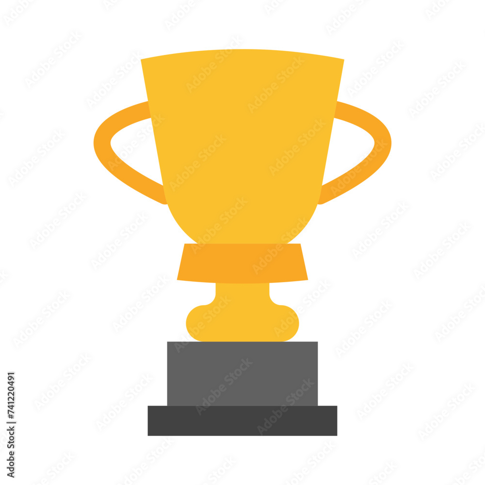 Trophy Vector Flat Icon Design Trophy Vector Flat Icon Design
