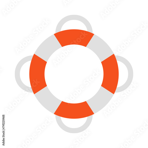 Lifebuoy Vector Flat Icon Design