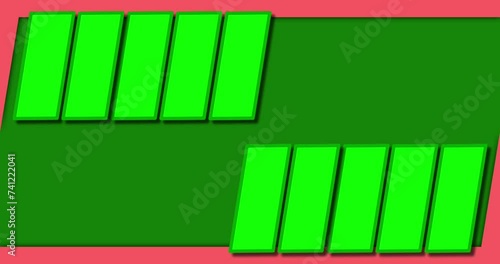 5vs5 animation border. 5vs5 game mockup video. Border templates in green screen. Easy to edit. Frame for photo pro players introduction. photo