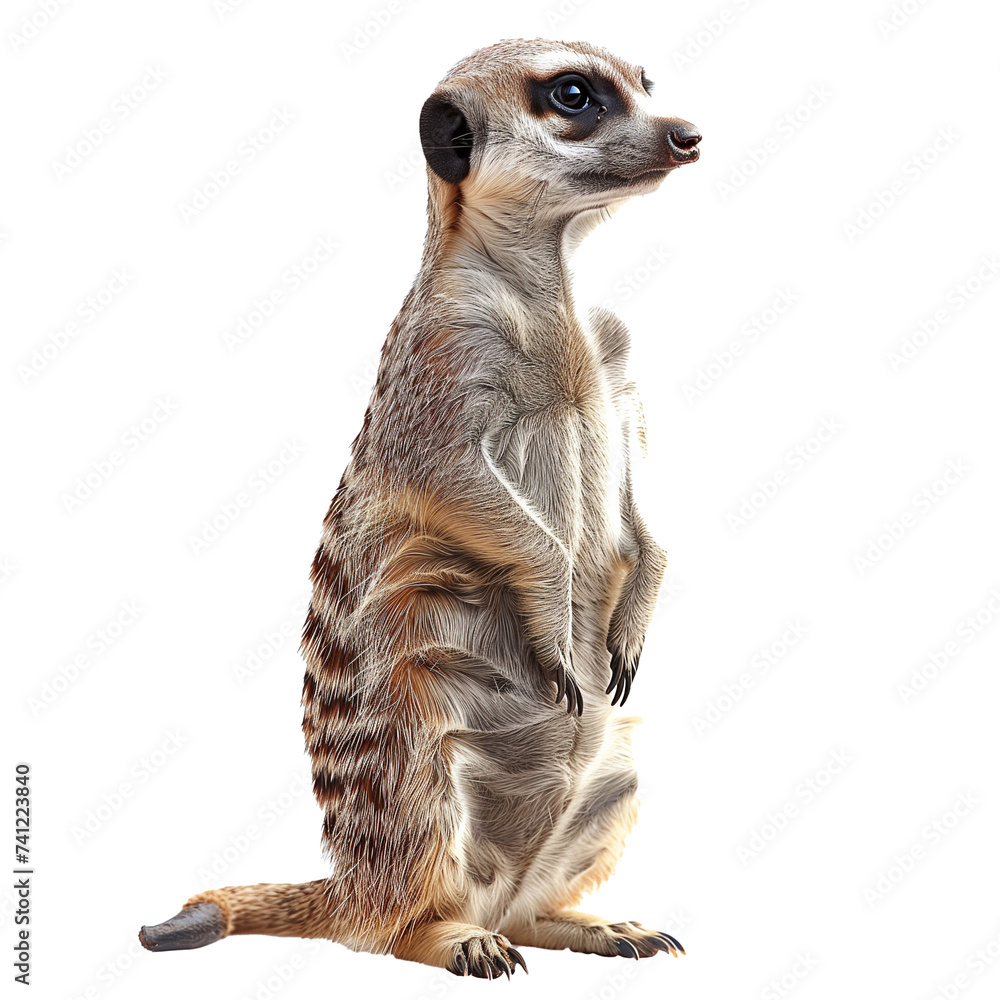 meerkat isolated on white transparent background meerkat isolated on white transparent background