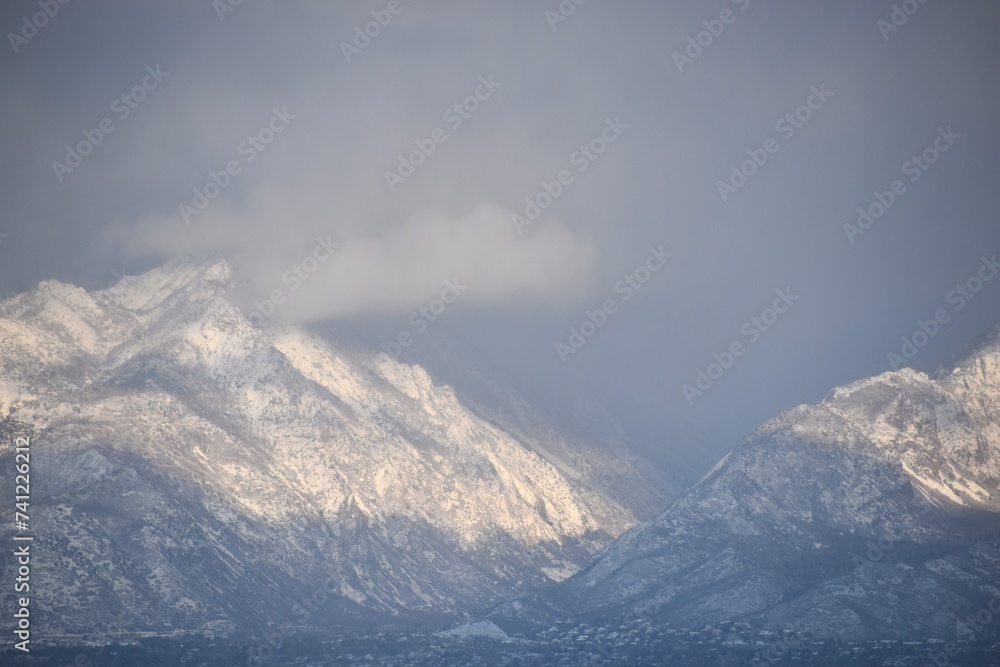 snow covered mountain snow covered mountain
