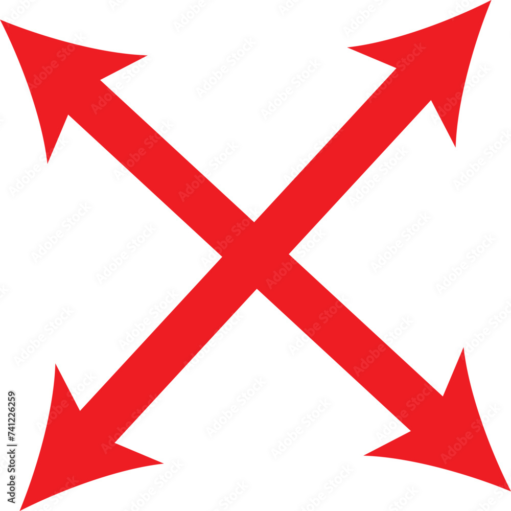Four-sided arrow icon. Element of simple icon for websites, web design, mobile app, info graphics. Thin line icon for website design and development, app development .Four-sided arrow vector. Four-sided arrow icon. Element of simple icon for websites, web design, mobile app, info graphics. Thin line icon for website design and development, app development .Four-sided arrow vector.