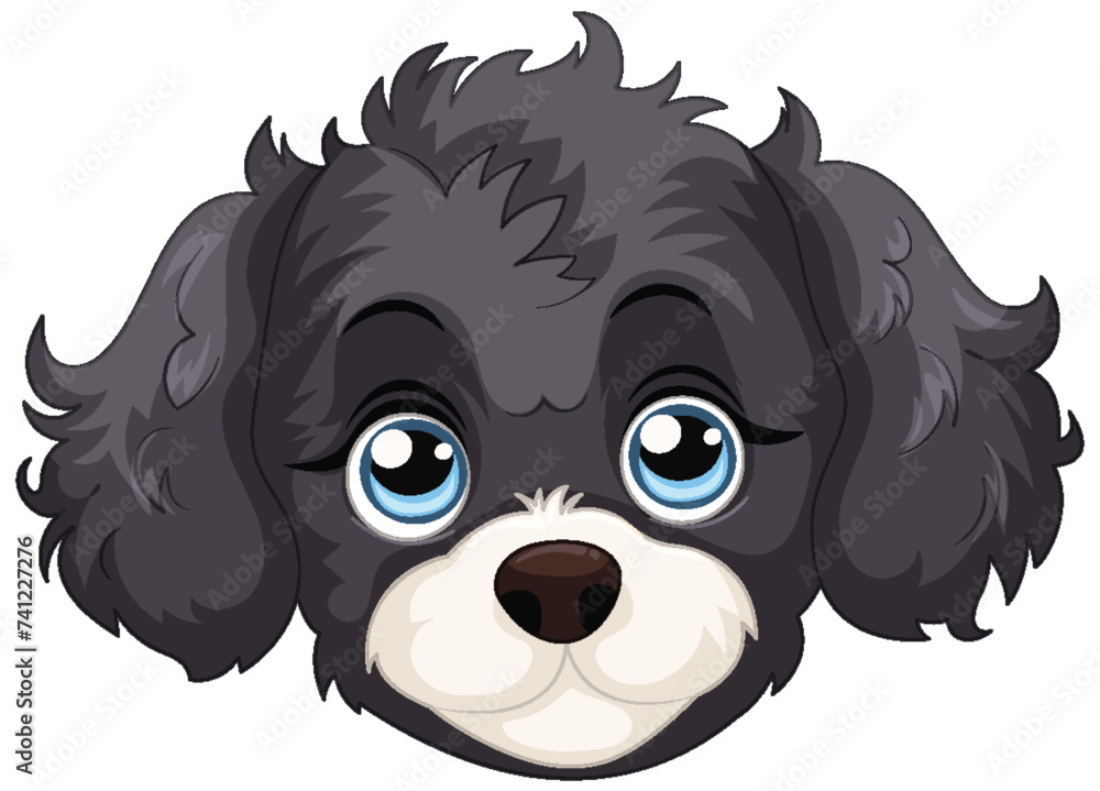 Cute vector illustration of a playful puppy Cute vector illustration of a playful puppy