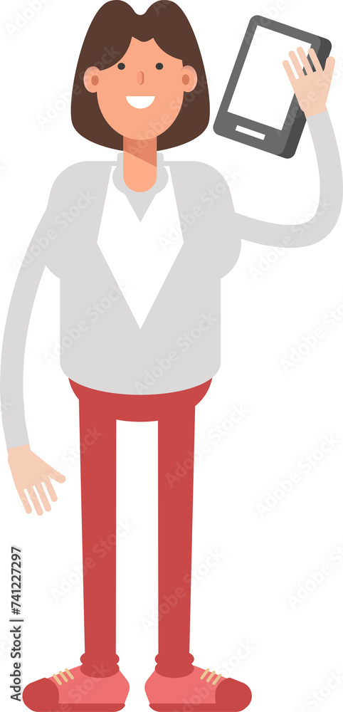 Businesswoman Character Talking on Smartphone
Businesswoman Character Talking on Smartphone