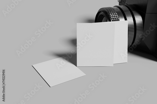 Polaroid Paper Mockup (ID: 741229416)