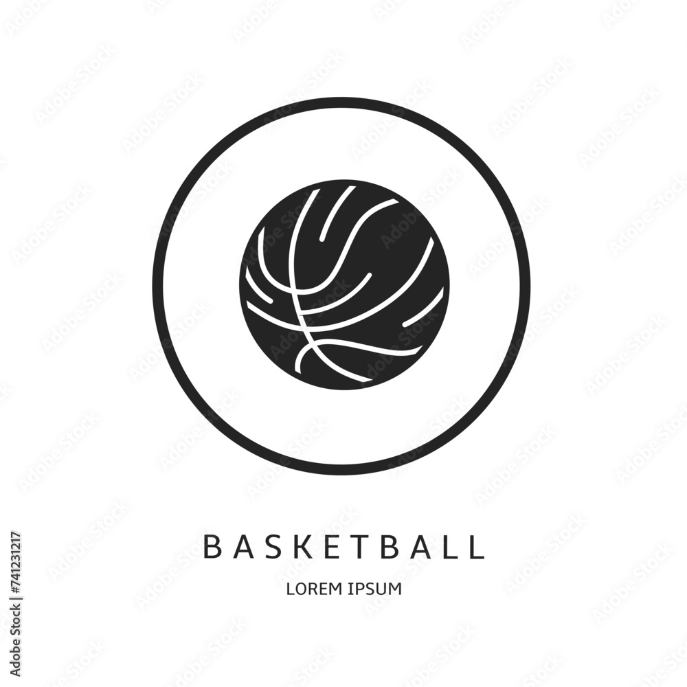 Logo vector design for business. Basketball logos. Logo vector design for business. Basketball logos.