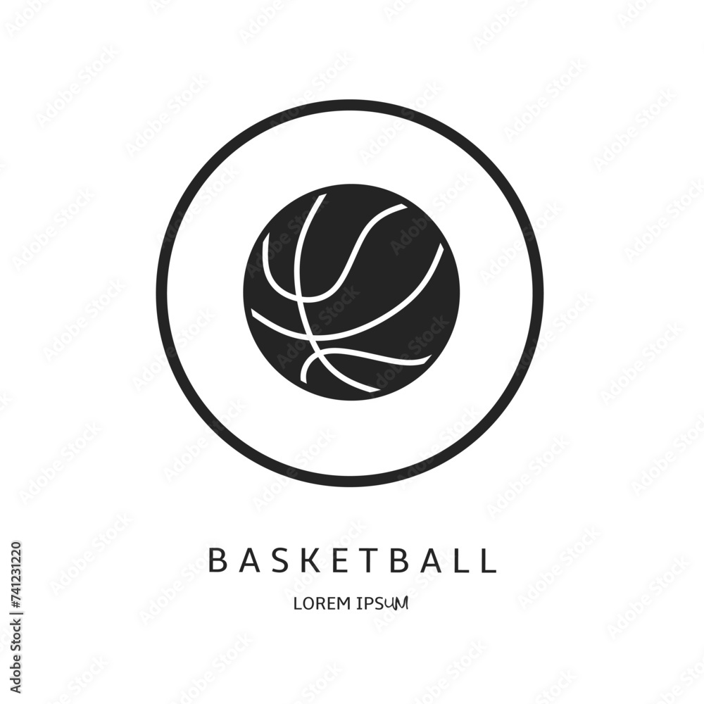 Logo vector design for business. Basketball logos.