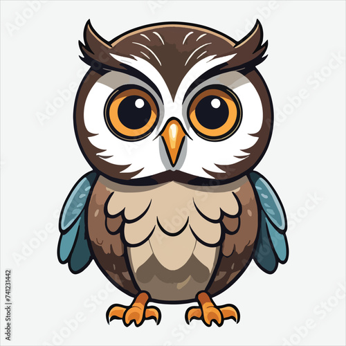 vector cute little owl