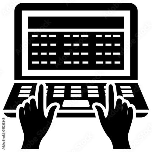 Blog ways solid icon design, diverse blogging 