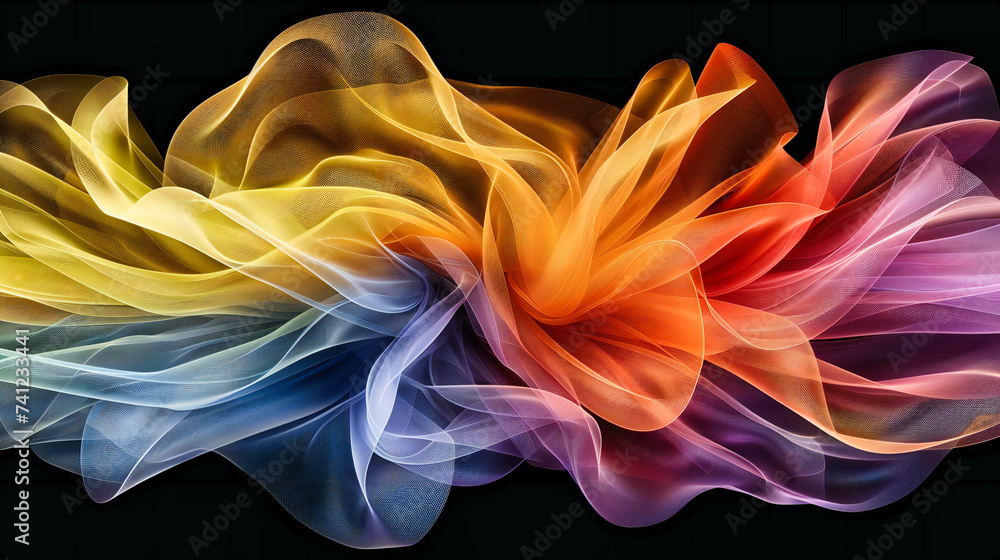 Vibrant Motion, Abstract Futuristic Design, Merging Colorful Patterns in a Dynamic Flow Vibrant Motion, Abstract Futuristic Design, Merging Colorful Patterns in a Dynamic Flow