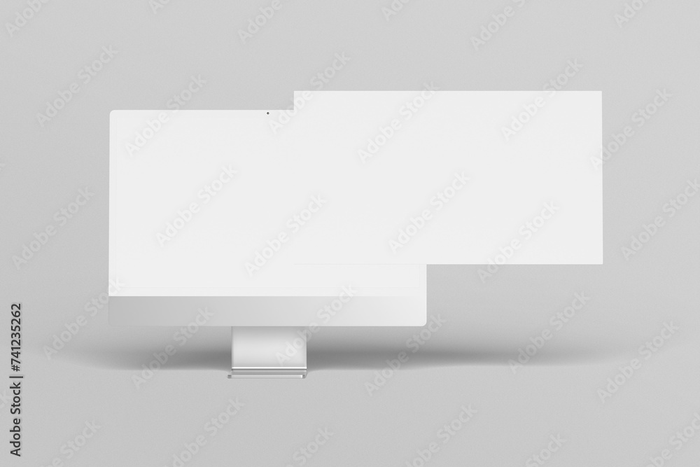 Blank desktop screen mockup Blank desktop screen mockup