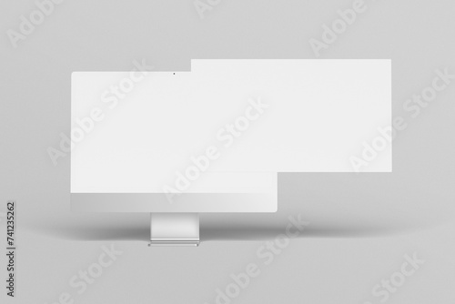 Blank desktop screen mockup