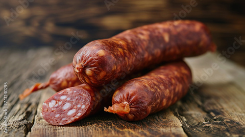 Assorted Types of Sausages on Table