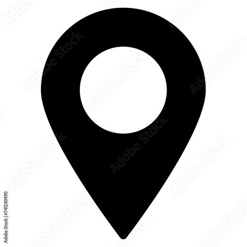 Location pin icon. Map pin place marker. Location icon. Map marker pointer icon set. GPS location symbol collection.