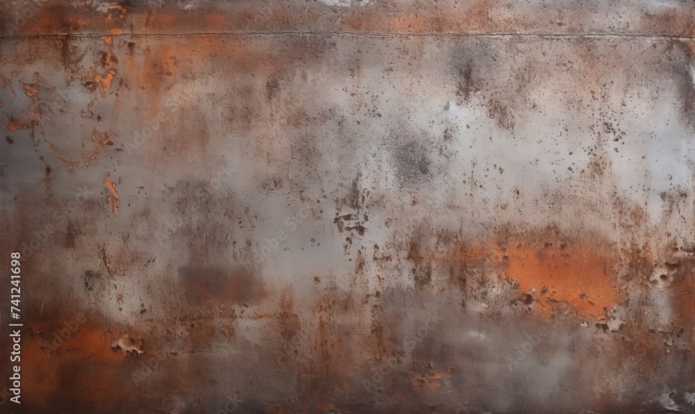 Rusted Reflections: A Weathered Metal Surface Capturing the Beauty of Decay