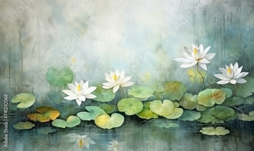 Water Lilies: A Serene Impression of Nature's Reflections