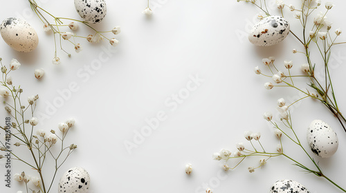white easter eggs on a wooden background