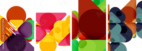 Geometric elements abstract backgrounds for wallpaper, business card, cover, poster, banner, brochure, header, website