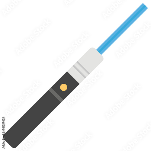 Flat icon design of laser