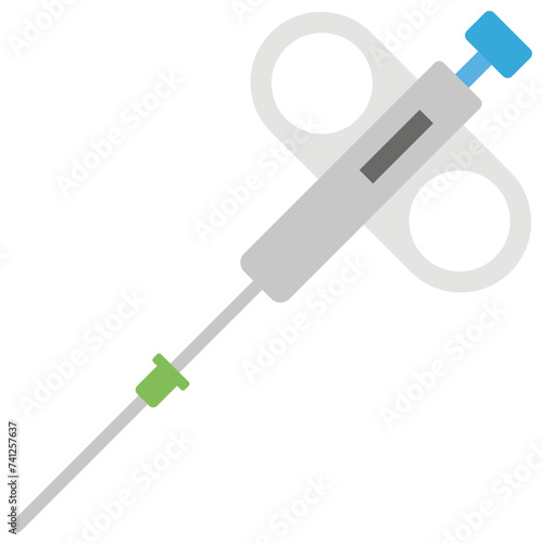 Biopsy device flat icon design 
