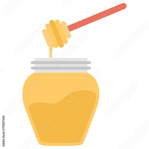 Api phytotherapy flat icon design 