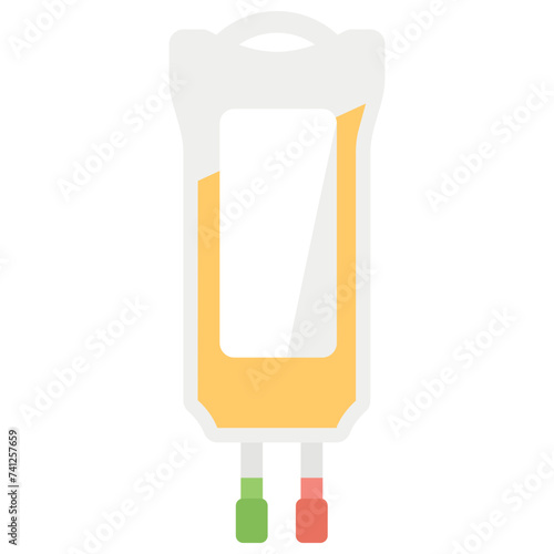 IV therapy, blood transfer vector icon 