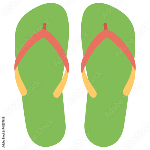 Flip flop, comfortable footwear concept 