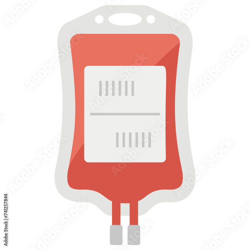 Blood donation drip flat icon