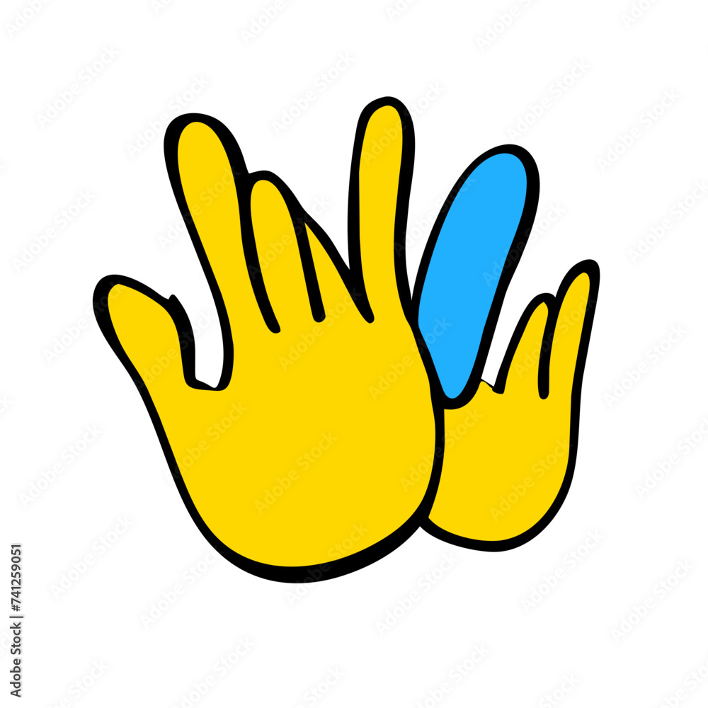 Crowd Doodle: Cheerful People at Concert or Party - Isolated Vector Illustration Crowd Doodle: Cheerful People at Concert or Party - Isolated Vector Illustration